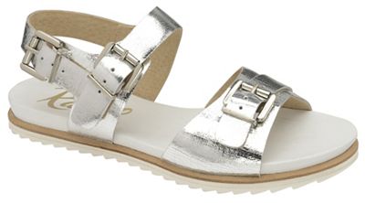 Silver 'Moab' ladies open toe ankle strap sandals